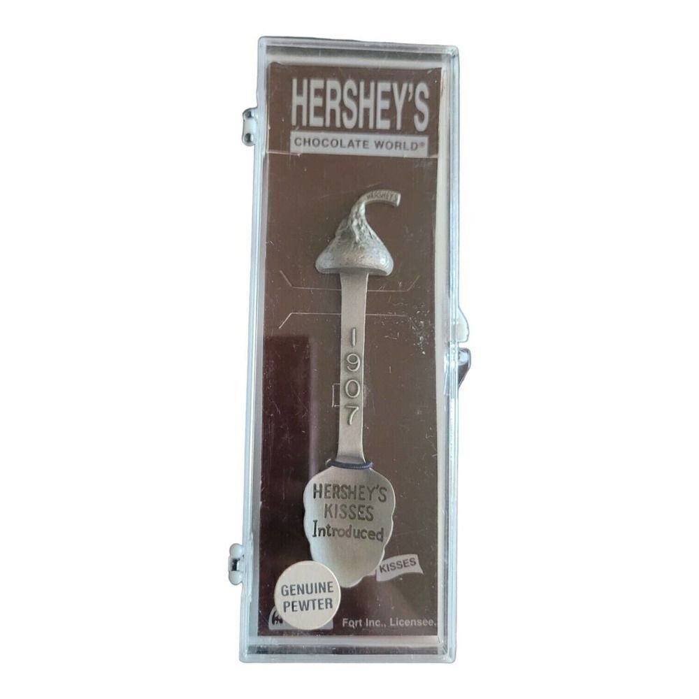 Hersheys Chocolate World Commemorative Pewter Spoon 1907 Hersheys Kisses Intro